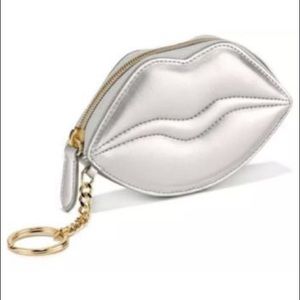 NWOT VS lips coin pouch keychain